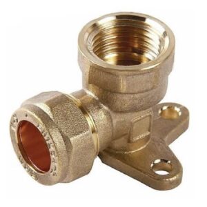 Compression Wall Plate Elbow - 15 x 15mm C/F