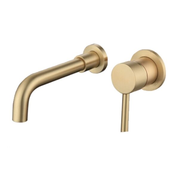 Wall Mount Mixer Brushed Gold
