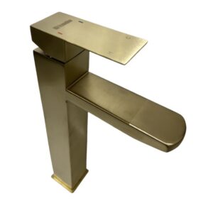 Basin Mixer Brushed Gold - High