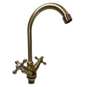 Sink Mixer Deck Brushed Gold - Victorian