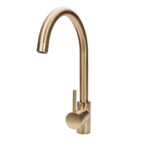 Sink Mixer Deck Brushed Gold - Lever