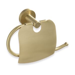 Toilet Roll Holder Brushed Gold
