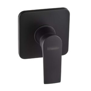 Brass Matt Black Square Shower Mixer
