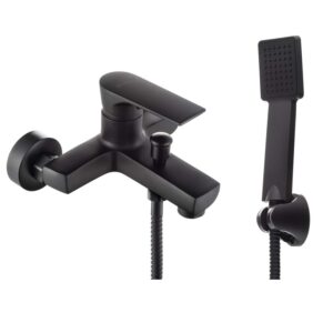 Brass Matt Black Bath Mixer