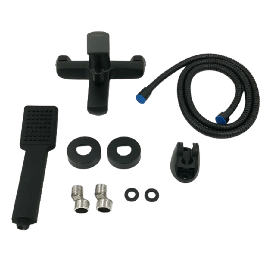 Brass Matt Black Bath Mixer