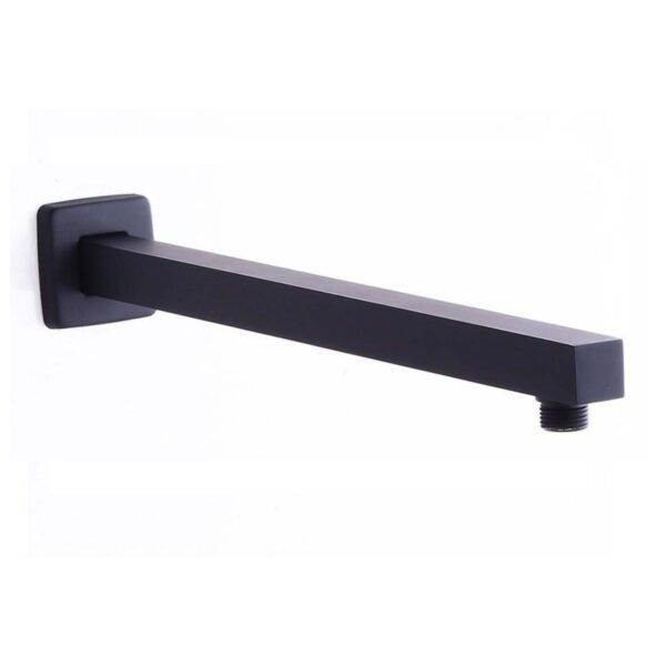 Shower Arm Long - Square (Black)