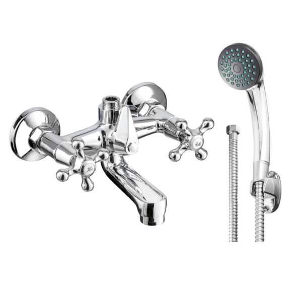 Bath Mixer with Hand Shower - Victorian