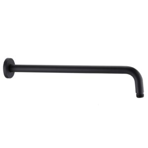 Shower Arm Long With Flage - 400mm (Black)