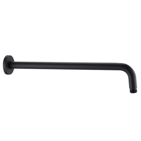 Shower Arm Long With Flage - 400mm (Black)