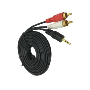 3.5mm Male Auxiliary Jack to 2 RCA Cable - 3M