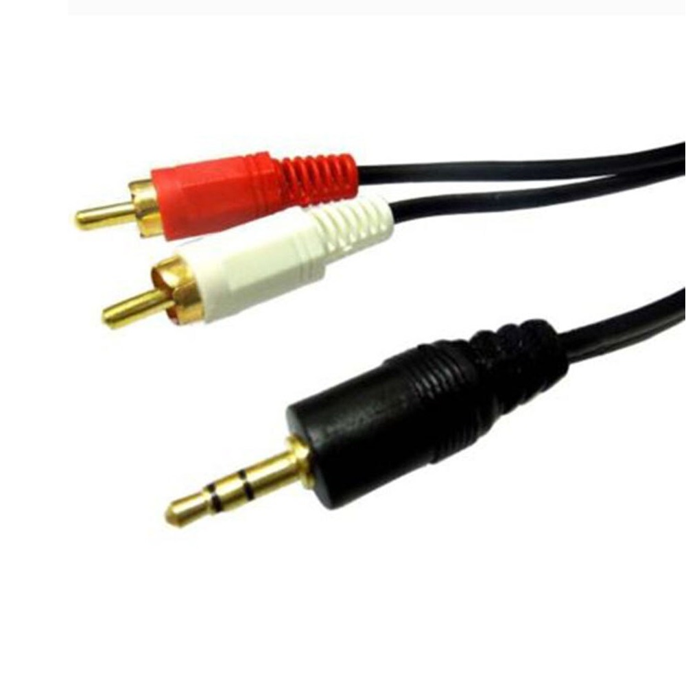 3.5mm Male Auxiliary Jack to 2 RCA Cable - 1.5M
