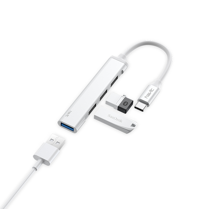 HB41 | TYPE C TO USB HUB - 4PORT