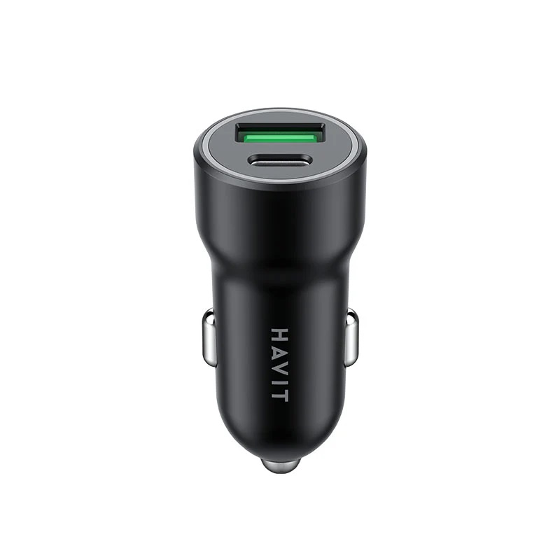HV-CC613 | Havit PD20W+QC3.0 Car Charging Head - Black