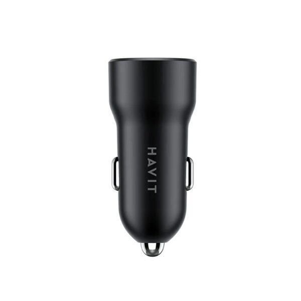 HV-CC613 | Havit PD20W+QC3.0 Car Charging Head - Black - Image 3