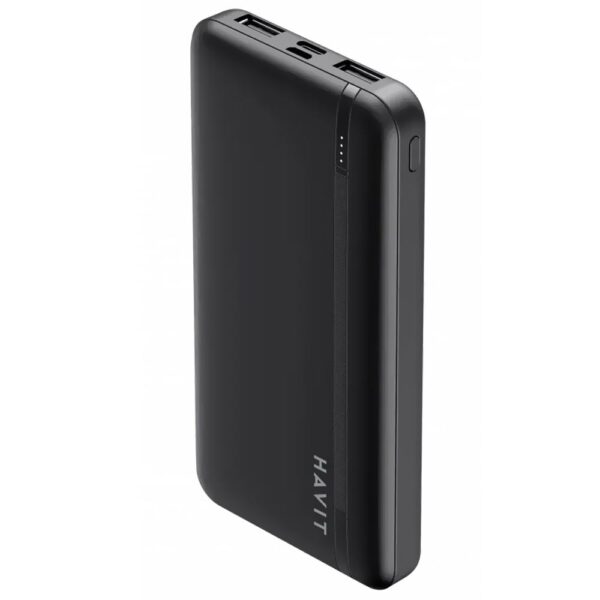 PB89 | Havit 10,000mAh Power Bank - Black - Image 2