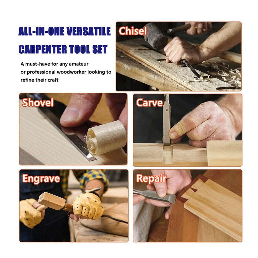 Chisel Set for Wood - 4Pcs